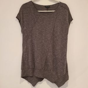 Eileen Fisher Linen Cotton Blend Asymmetrical Top